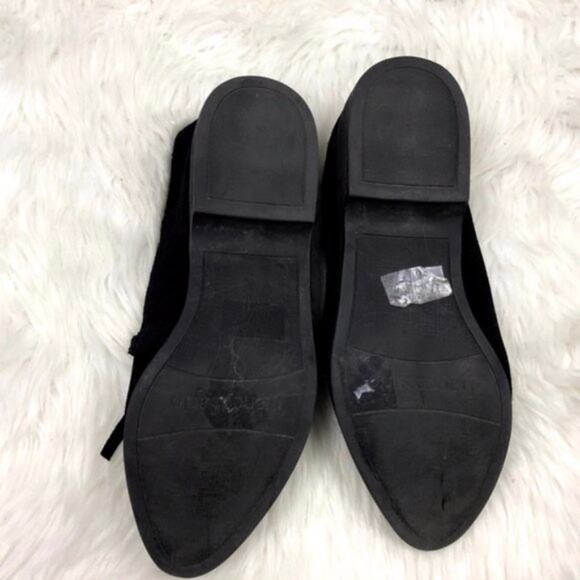 Franco Sarto 7.5 Womens Black Chain Fringe Loafer Flats - Picture 6 of 6